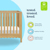 M27801HY,DaVinci,Sammy Scallop 4-in-1 Convertible Crib in Honey