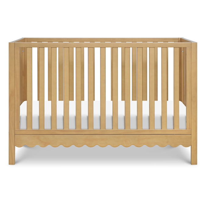M27801HY,DaVinci,Sammy Scallop 4-in-1 Convertible Crib in Honey