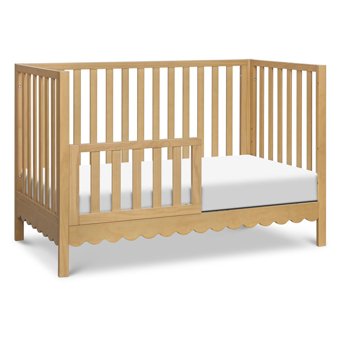 M27801HY,DaVinci,Sammy Scallop 4-in-1 Convertible Crib in Honey