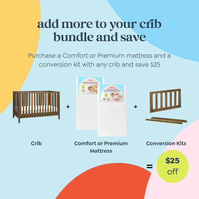 M27801L,DaVinci,Sammy Scallop 4-in-1 Convertible Crib in Walnut