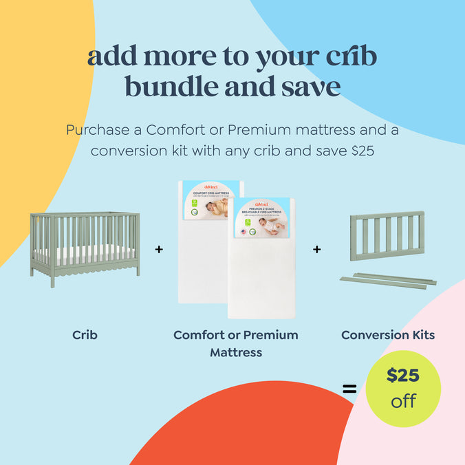 M27801LS,DaVinci,Sammy Scallop 4-in-1 Convertible Crib in Light Sage
