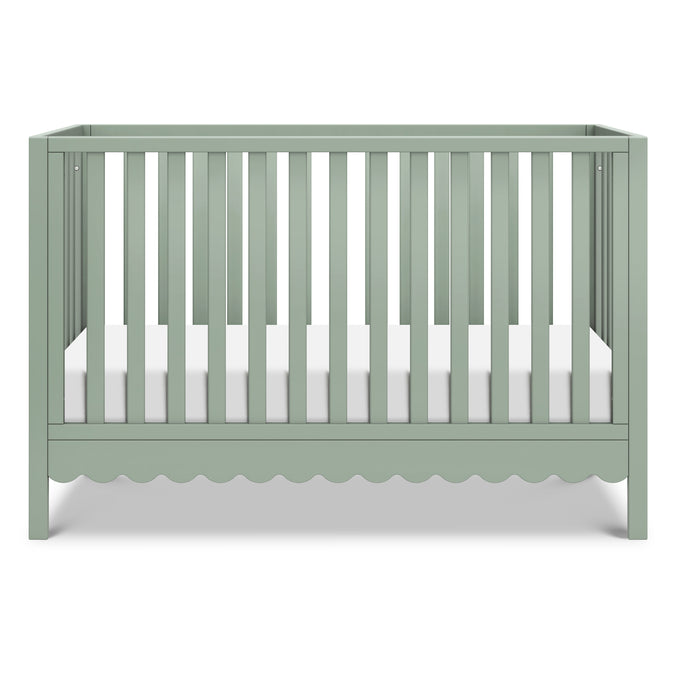 M27801LS,DaVinci,Sammy Scallop 4-in-1 Convertible Crib in Light Sage