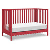 M27801TRD,DaVinci,Sammy Scallop 4-in-1 Convertible Crib in Strawberry Red