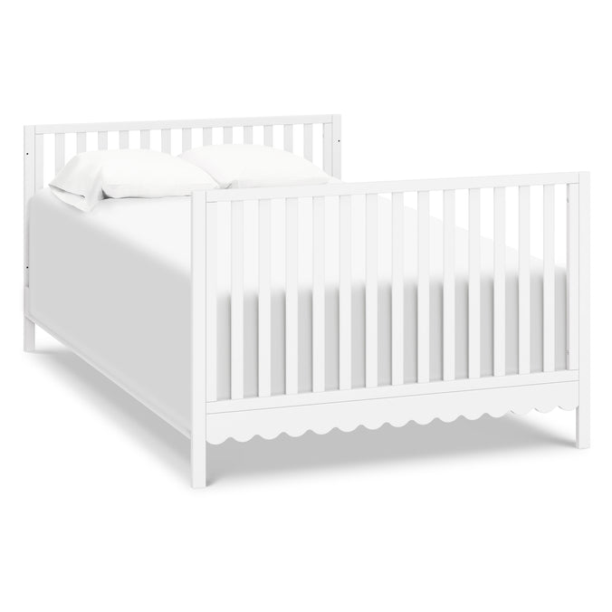 M27801W,DaVinci,Sammy Scallop 4-in-1 Convertible Crib in White