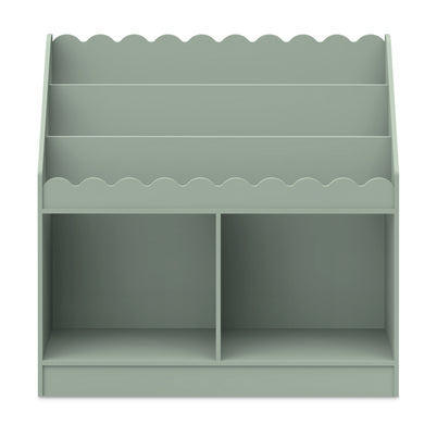 M27811LS,DaVinci,Sammy Scallop Bookcase in Light Sage