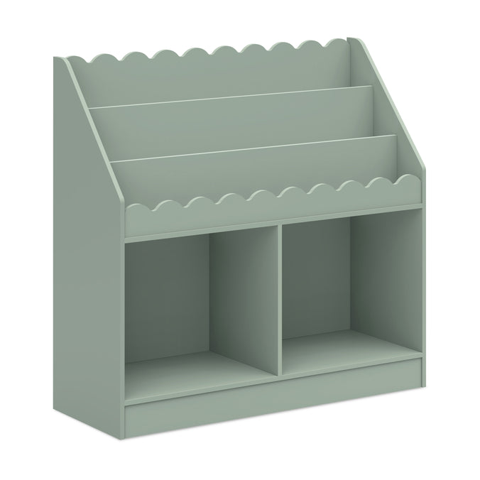 M27811LS,DaVinci,Sammy Scallop Bookcase in Light Sage