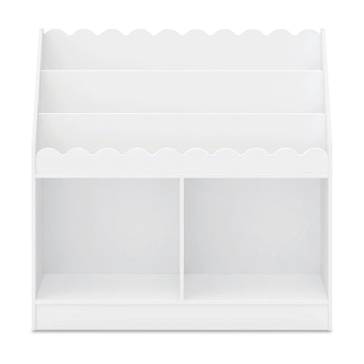 M27811W,DaVinci,Sammy Scallop Bookcase in White