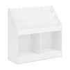 M27811W,DaVinci,Sammy Scallop Bookcase in White