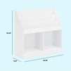M27811W,DaVinci,Sammy Scallop Bookcase in White