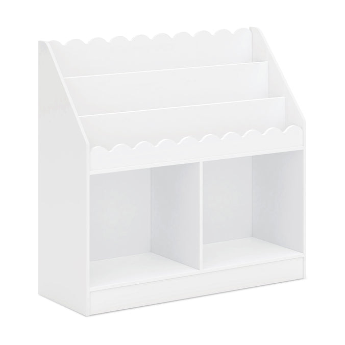 M27811W,DaVinci,Sammy Scallop Bookcase in White