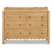M27826HY,DaVinci,Sammy Scallop 6-Drawer Dresser in Honey