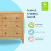 M27826HY,DaVinci,Sammy Scallop 6-Drawer Dresser in Honey
