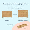 M27826HY,DaVinci,Sammy Scallop 6-Drawer Dresser in Honey
