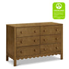 M27826L,DaVinci,Sammy Scallop 6-Drawer Dresser in Walnut