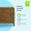 M27826L,DaVinci,Sammy Scallop 6-Drawer Dresser in Walnut