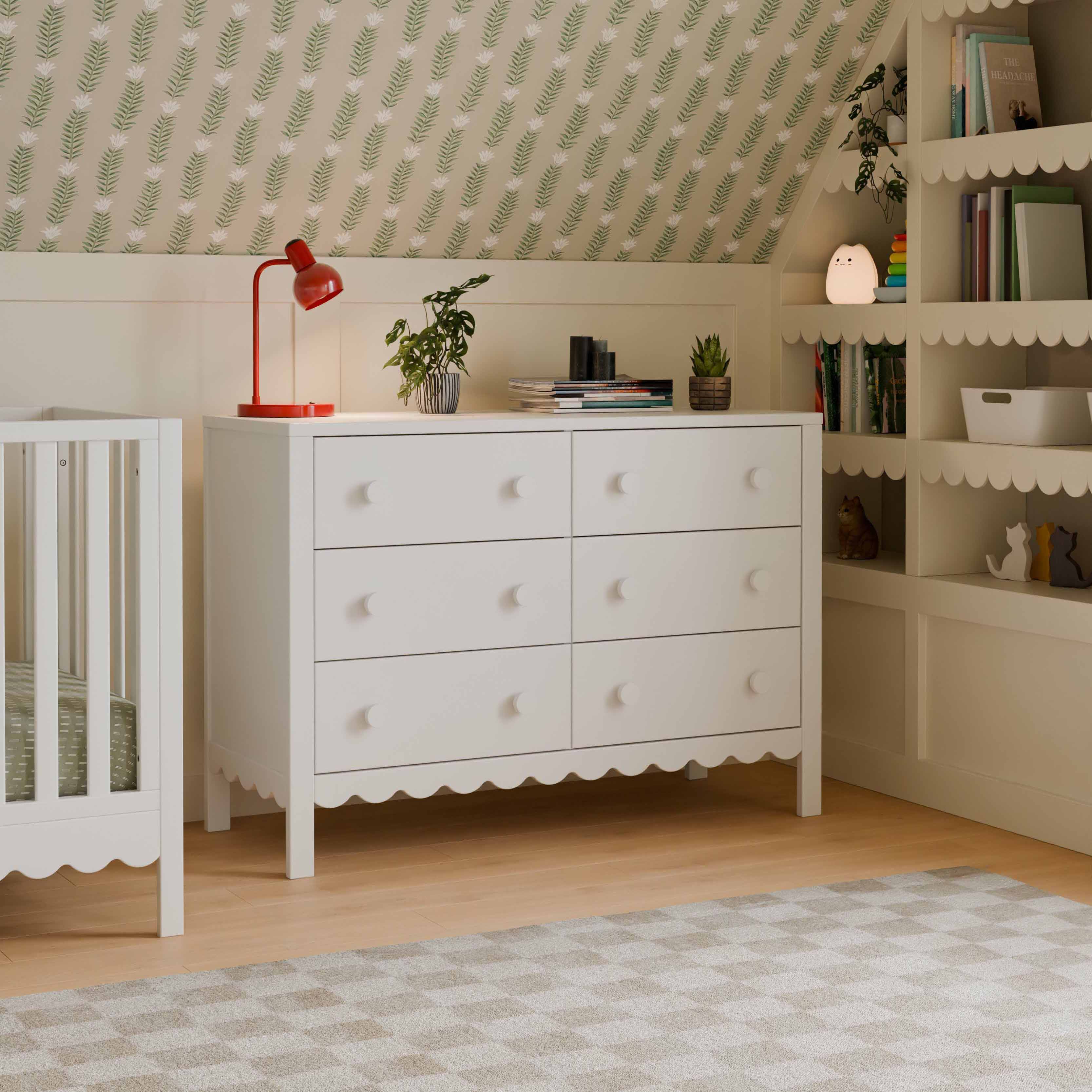 ＊ベビーベア＊シナモン＊ DaVinci Sammy Scallop 6-Drawer Dresser – DaVinci Baby