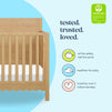 M27841HY,DaVinci,Sammy Scallop Cottage 4-in-1 Convertible Crib in Honey