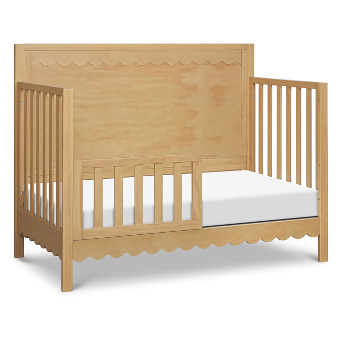 M27841HY,DaVinci,Sammy Scallop Cottage 4-in-1 Convertible Crib in Honey