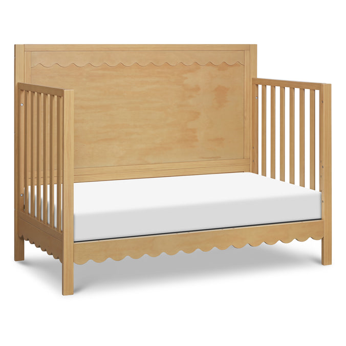 M27841HY,DaVinci,Sammy Scallop Cottage 4-in-1 Convertible Crib in Honey