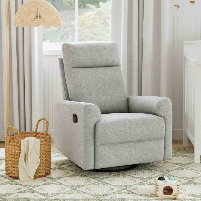 M29987FTG,DaVinci,Erin Recliner and Swivel Glider in Frost Grey