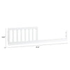 M3099W,The MDB Family,Toddler Bed Conversion Kit in White Finish