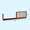 M3199C,DaVinci,Jenny Lind Toddler Bed Conversion Kit in Rich Cherry Finish