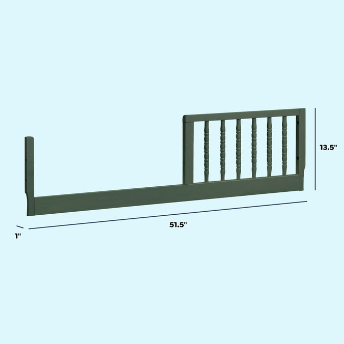 M3199FRGR,DaVinci,Jenny Lind Toddler Bed Conversion Kit in Forest Green