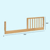 M3199HY,DaVinci,Jenny Lind Toddler Bed Conversion Kit in Honey