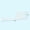 M3199W,DaVinci,Jenny Lind Toddler Bed Conversion Kit in White Finish