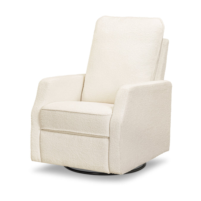 M33187CCB,DaVinci,Lucas Pillowback Swivel Recliner in Cozy Cream Boucle
