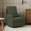 M33187COB,DaVinci,Lucas Pillowback Swivel Recliner in Cozy Olive Boucle