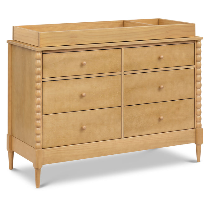 M33226HY,DaVinci,Lainey Bobbins 6-Drawer Dresser in Honey