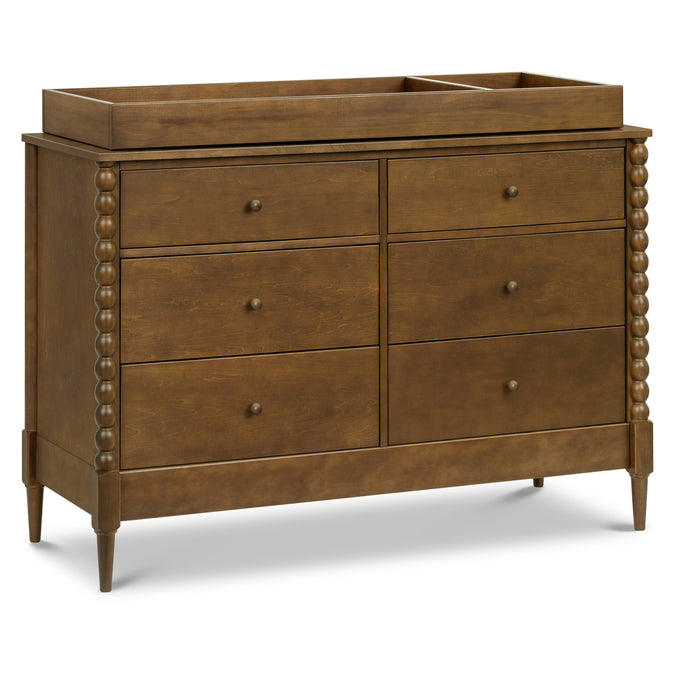 M33226L,DaVinci,Lainey Bobbins 6-Drawer Dresser in Walnut