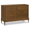 M33226L,DaVinci,Lainey Bobbins 6-Drawer Dresser in Walnut
