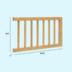 M33299HY,DaVinci,Lainey Bobbins Toddler Bed Conversion Kit in Honey