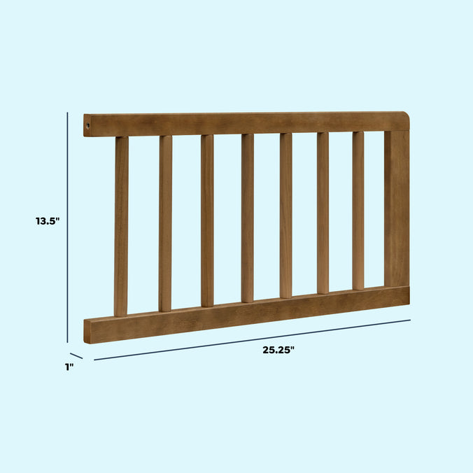 M33299L,DaVinci,Lainey Bobbins Toddler Bed Conversion Kit in Walnut