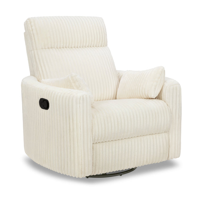M33787CCC,DaVinci,Atlas Swivel Recliner in Cozy Cream Corduroy