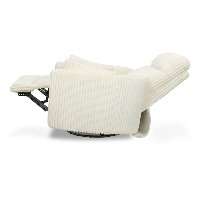 M33787CCC,DaVinci,Atlas Swivel Recliner in Cozy Cream Corduroy
