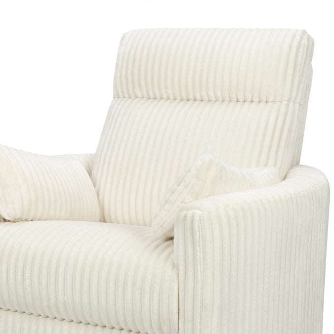 M33787CCC,DaVinci,Atlas Swivel Recliner in Cozy Cream Corduroy