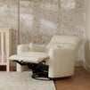 M33787CCC,DaVinci,Atlas Swivel Recliner in Cozy Cream Corduroy