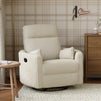 M33787CCC,DaVinci,Atlas Swivel Recliner in Cozy Cream Corduroy
