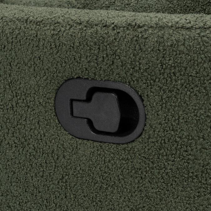 M33787COB,DaVinci,Atlas Swivel Recliner in Cozy Olive Boucle