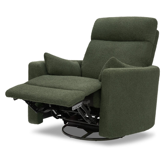M33787COB,DaVinci,Atlas Swivel Recliner in Cozy Olive Boucle