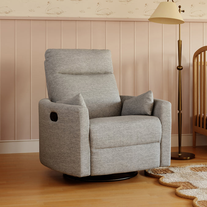 M33787FTG,DaVinci,Atlas Swivel Recliner in Frost Grey