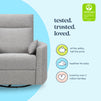M33787FTG,DaVinci,Atlas Swivel Recliner in Frost Grey