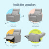 M33787FTG,DaVinci,Atlas Swivel Recliner in Frost Grey