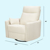 M33787VN,DaVinci,Atlas Swivel Recliner in Vanilla