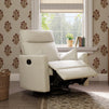M33787VN,DaVinci,Atlas Swivel Recliner in Vanilla