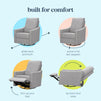 M33887FTG,DaVinci,Jonah Swivel Recliner in Frost Grey
