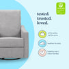 M33887FTG,DaVinci,Jonah Swivel Recliner in Frost Grey
